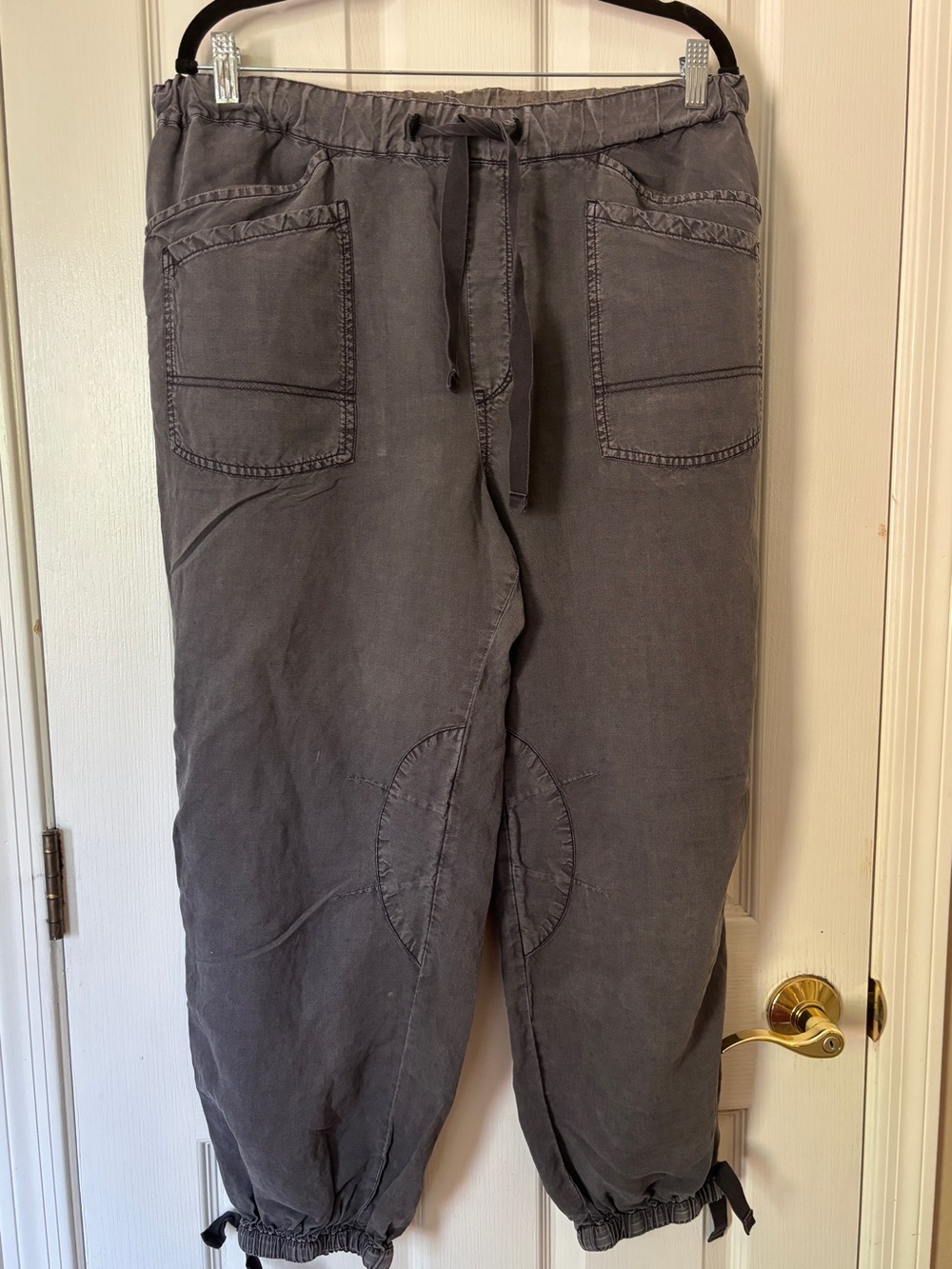 Pilcro Gray Relaxed Drawstring Pants ~ Women’s Large
